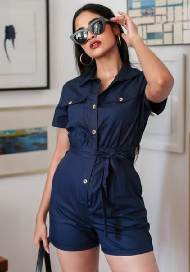 MELINA BLUE JUMPSUIT